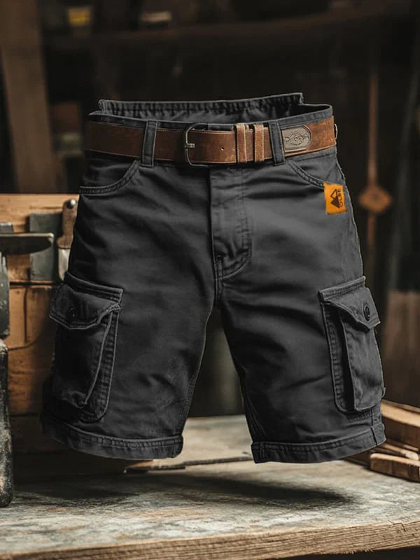 Gunnar | Pantalones Cortos Cargo Retro Multibolsillos