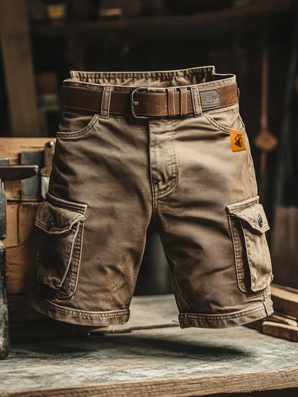 Gunnar | Pantalones Cortos Cargo Retro Multibolsillos