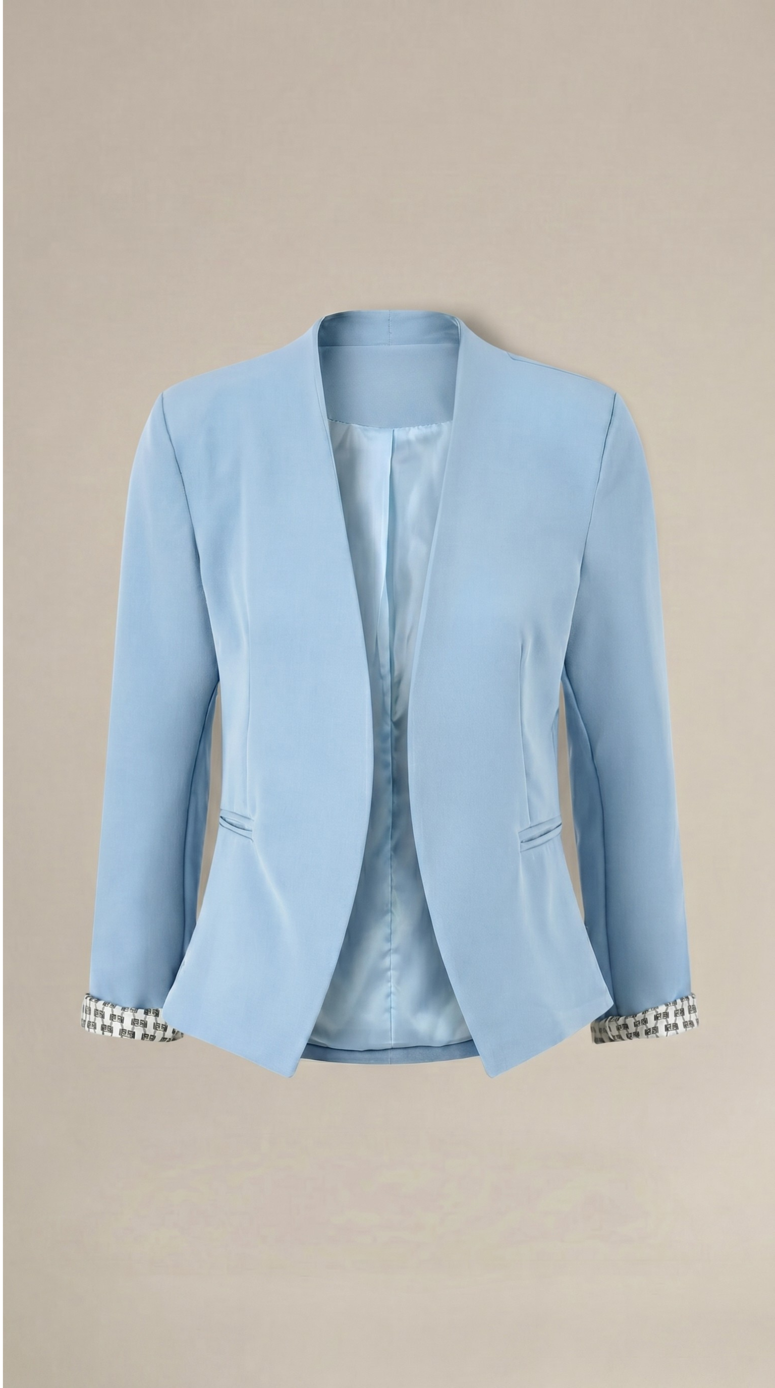 Blazer de corte recto con hombreras