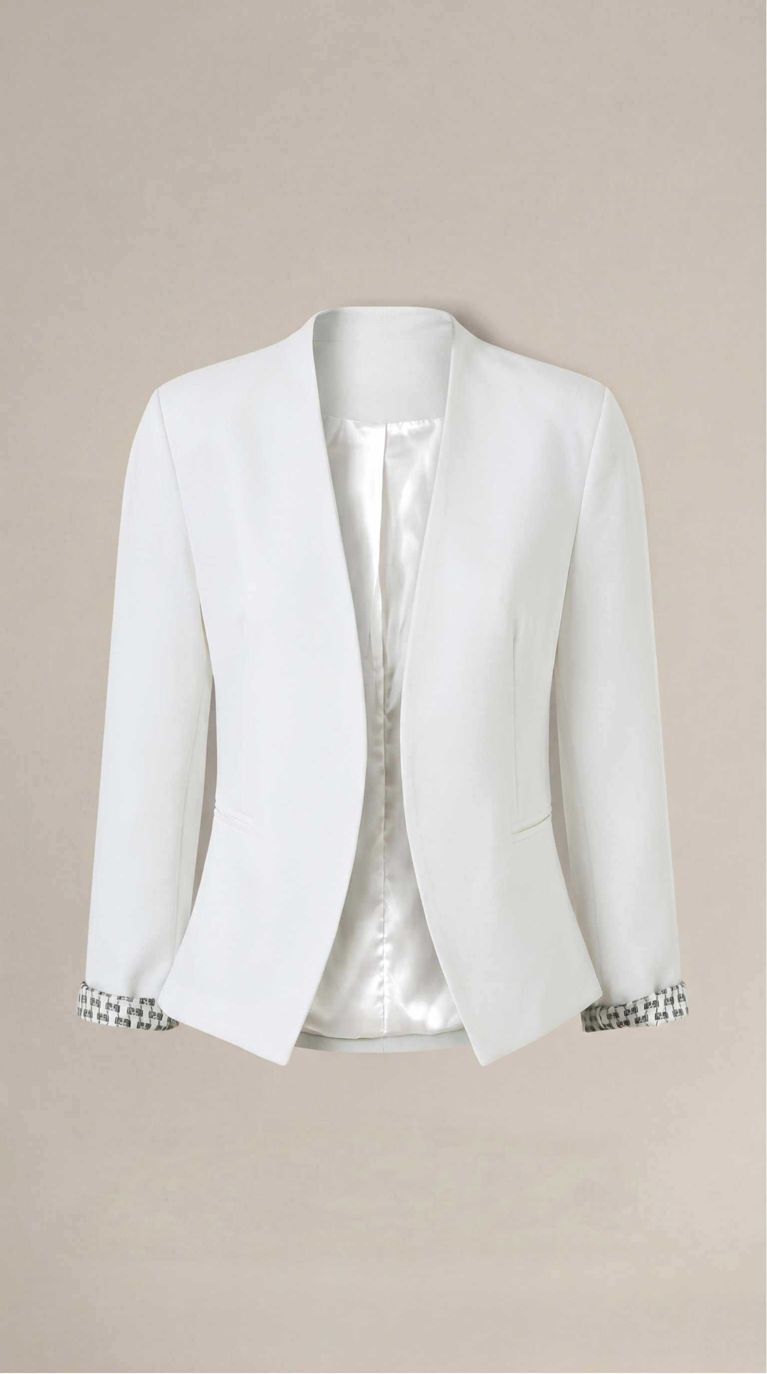 Blazer de corte recto con hombreras