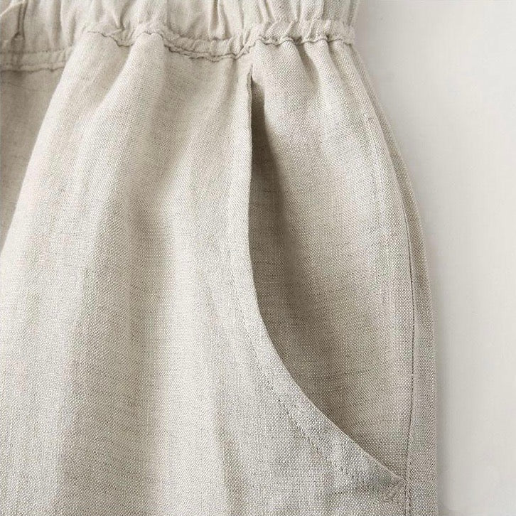 Cádiz | Pantalón lino holgado con cintura