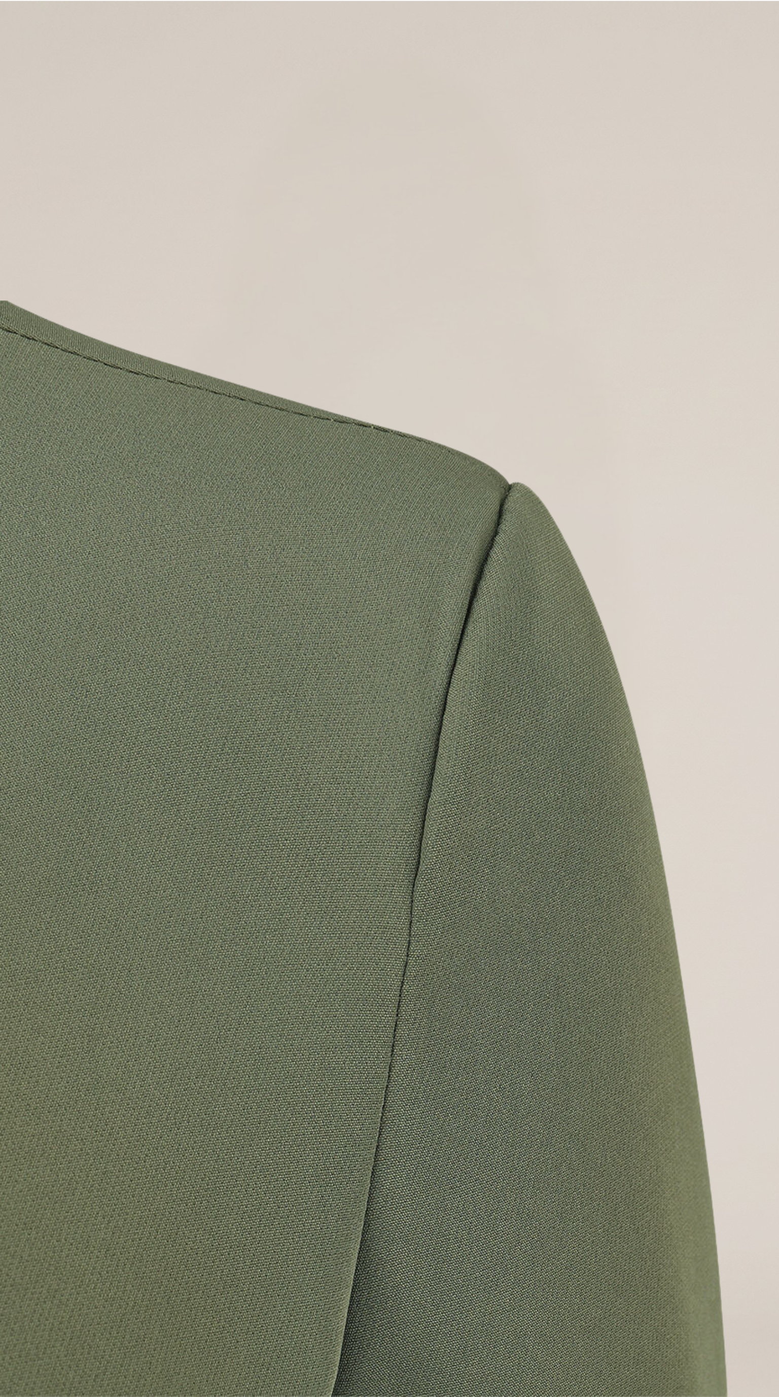 Blazer de corte recto con hombreras