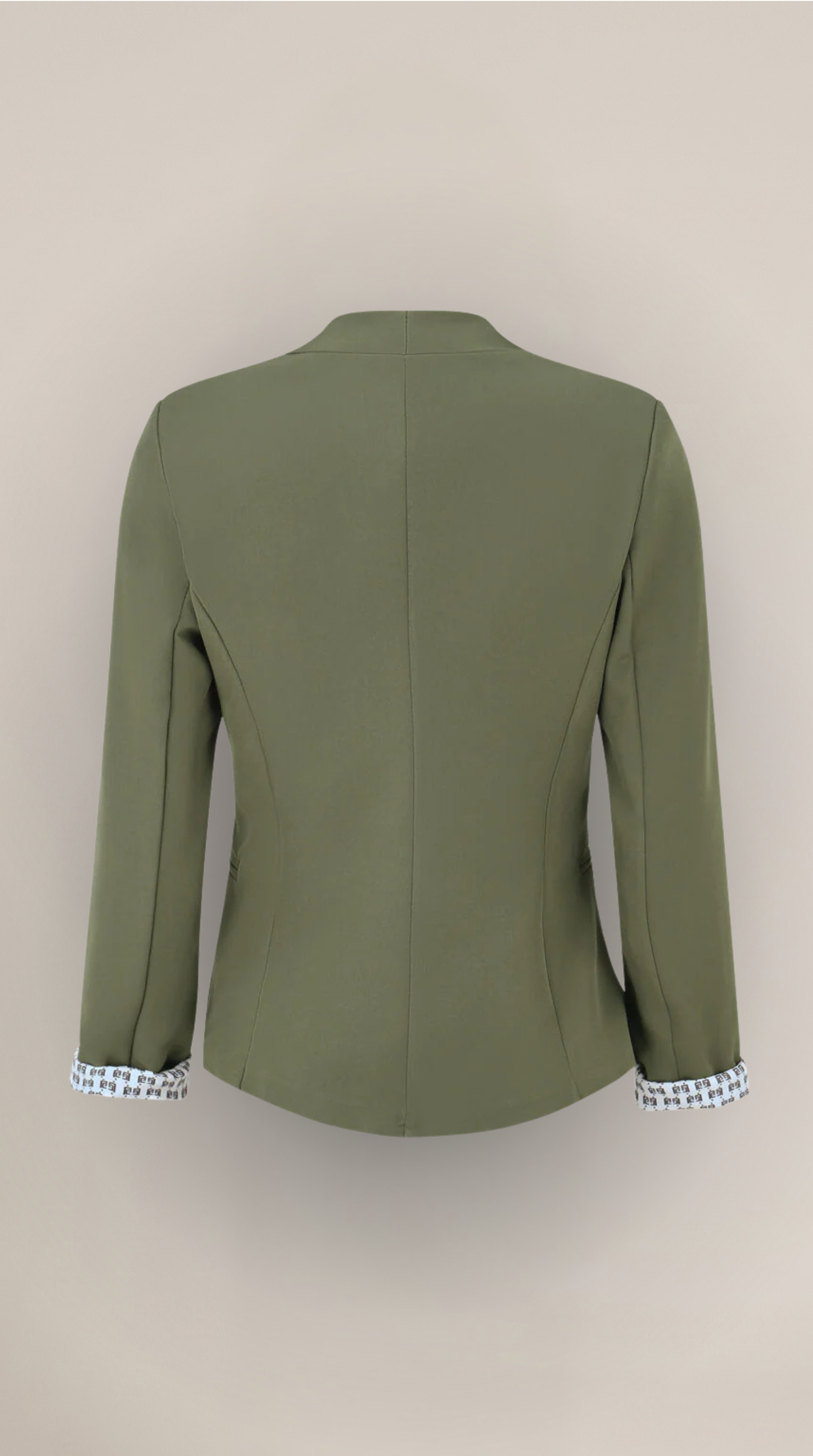 Blazer de corte recto con hombreras