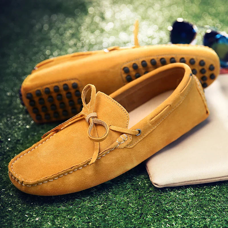 Davide™ - Mocasines casuales de ante con acabado fino