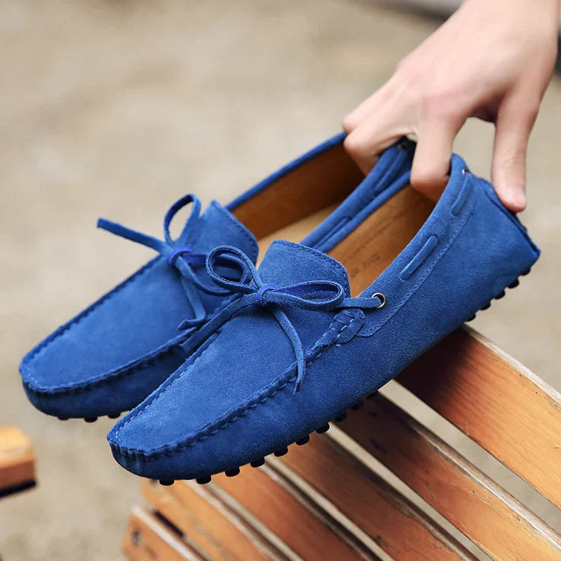 Davide™ - Mocasines casuales de ante con acabado fino