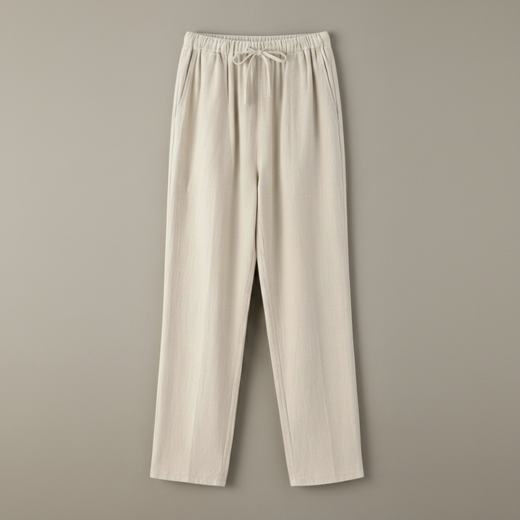 Cádiz | Pantalón lino holgado con cintura