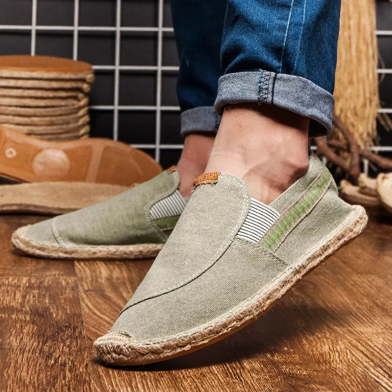 Manuel™ - Alpargatas verdes con diseño limpio y exclusivo