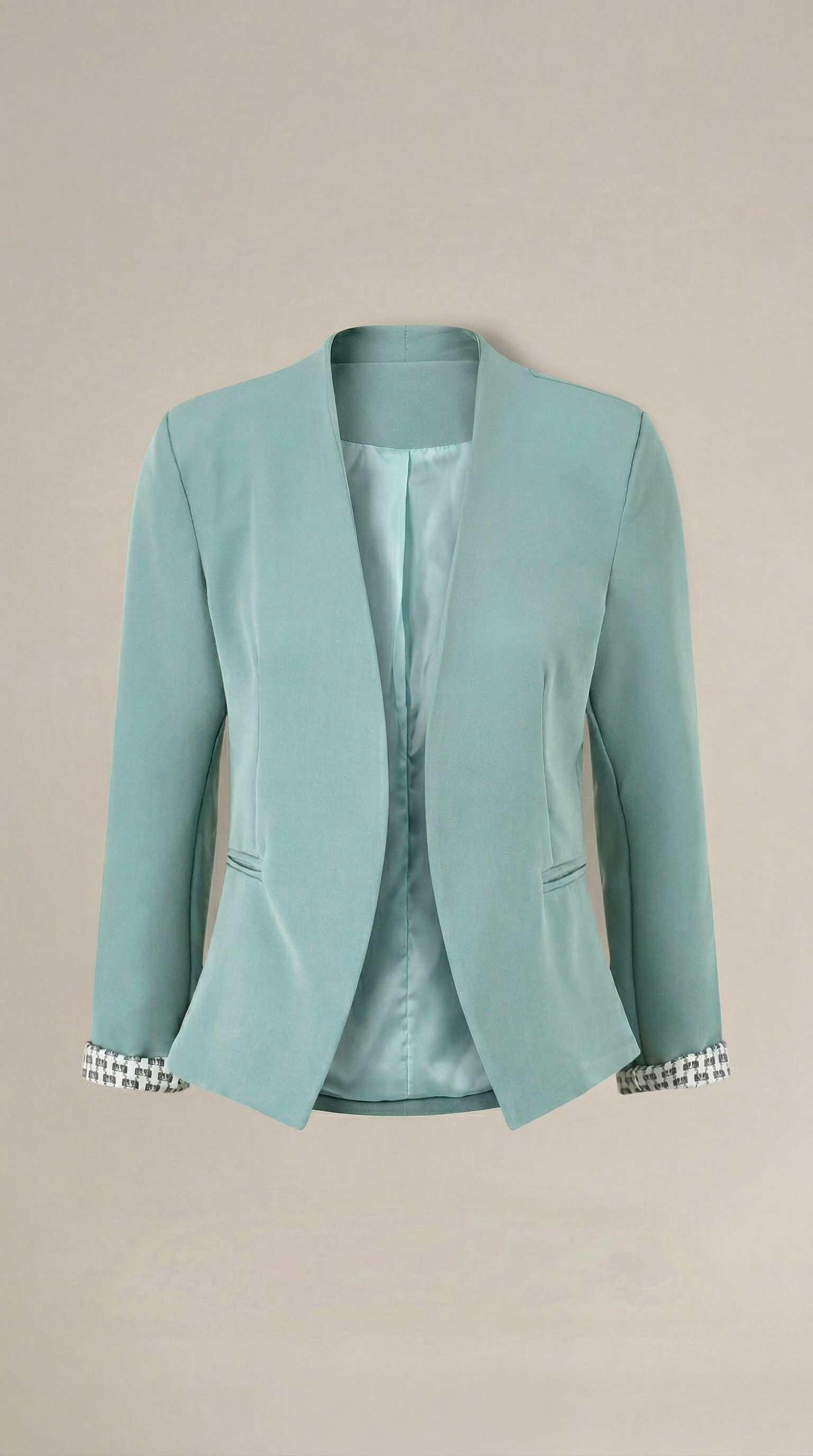 Blazer de corte recto con hombreras