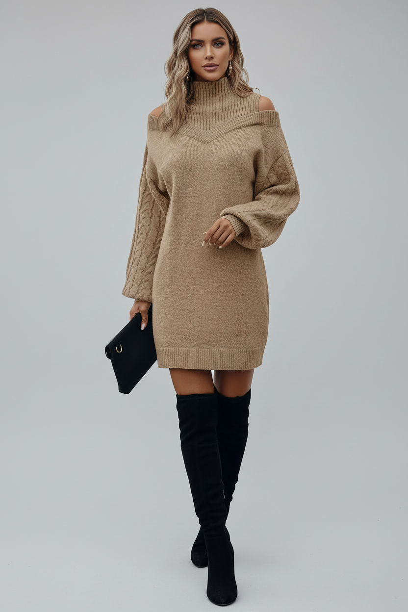 VESTIDO DE PUNTO MIDI