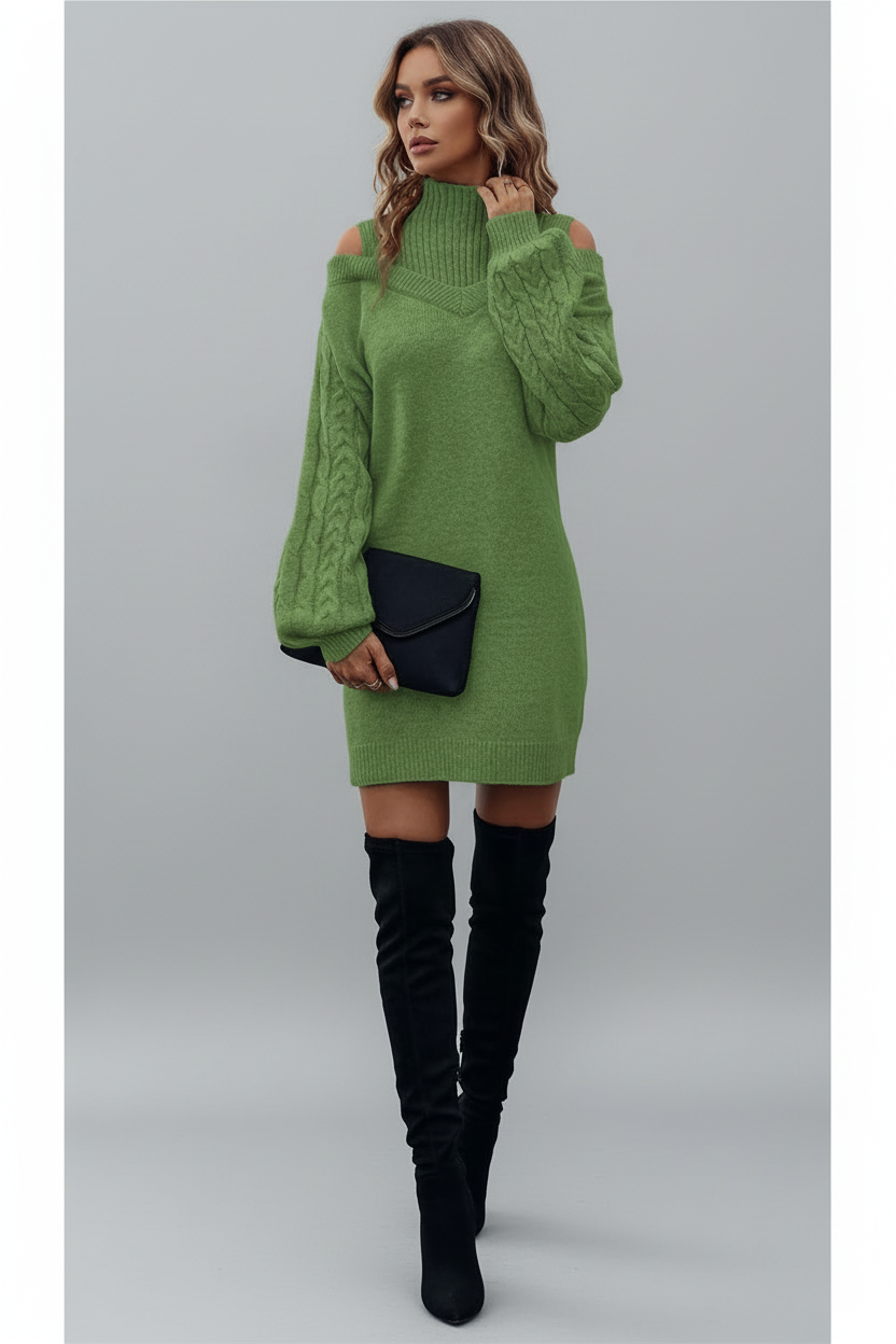 VESTIDO DE PUNTO MIDI