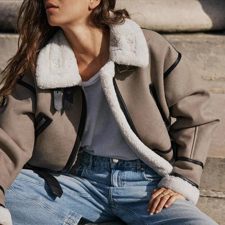 AMERICANA DE PIEL POLAR