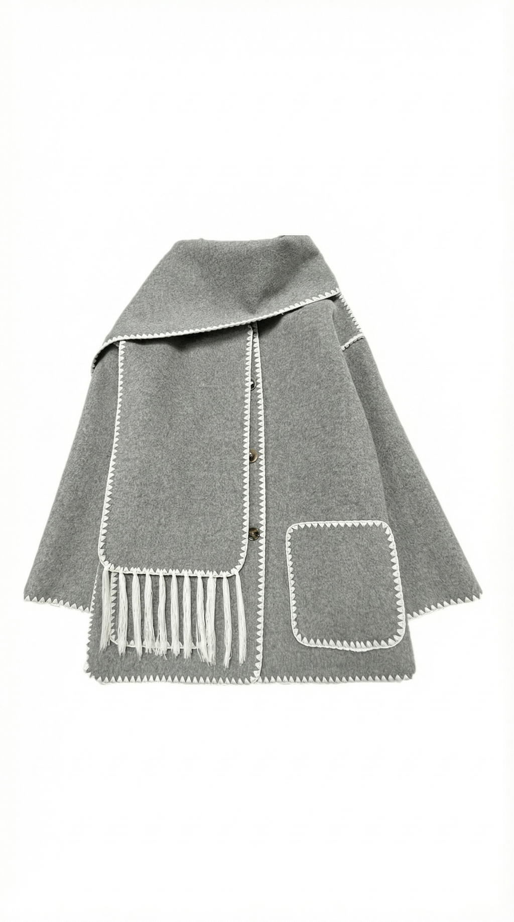 Chaqueta Catherine con bufanda de contraste