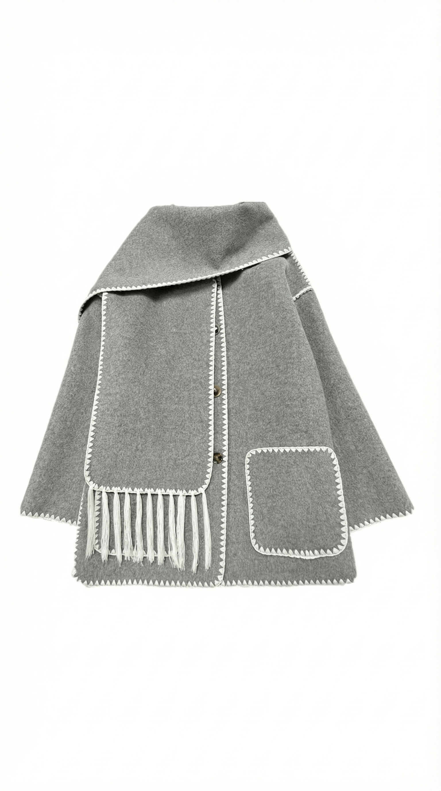 Chaqueta Catherine con bufanda de contraste