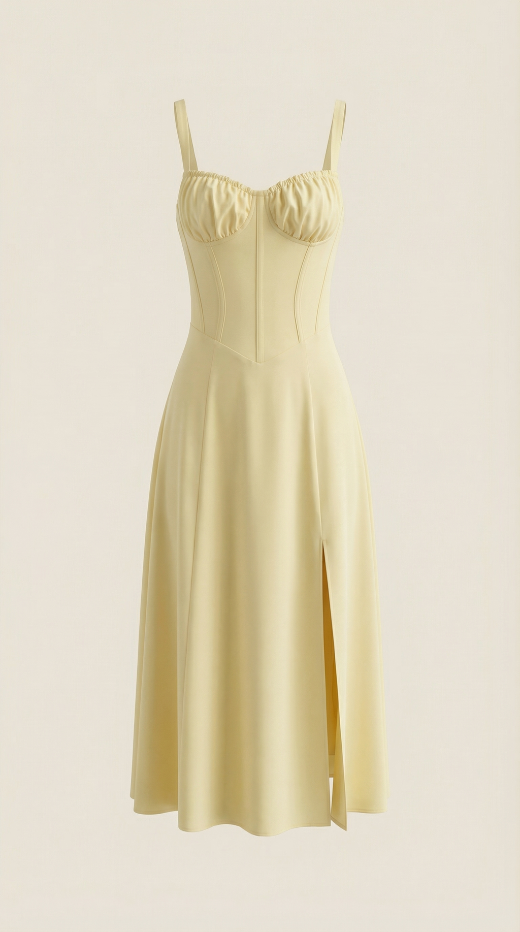Vestido Midi Jade con Detalles de Cordones