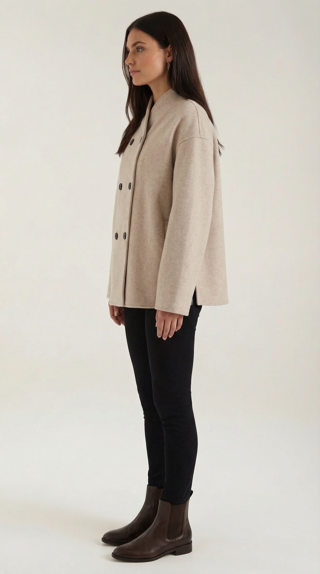 Chaqueta Oversized 'Pamela' con Cierre de Botones