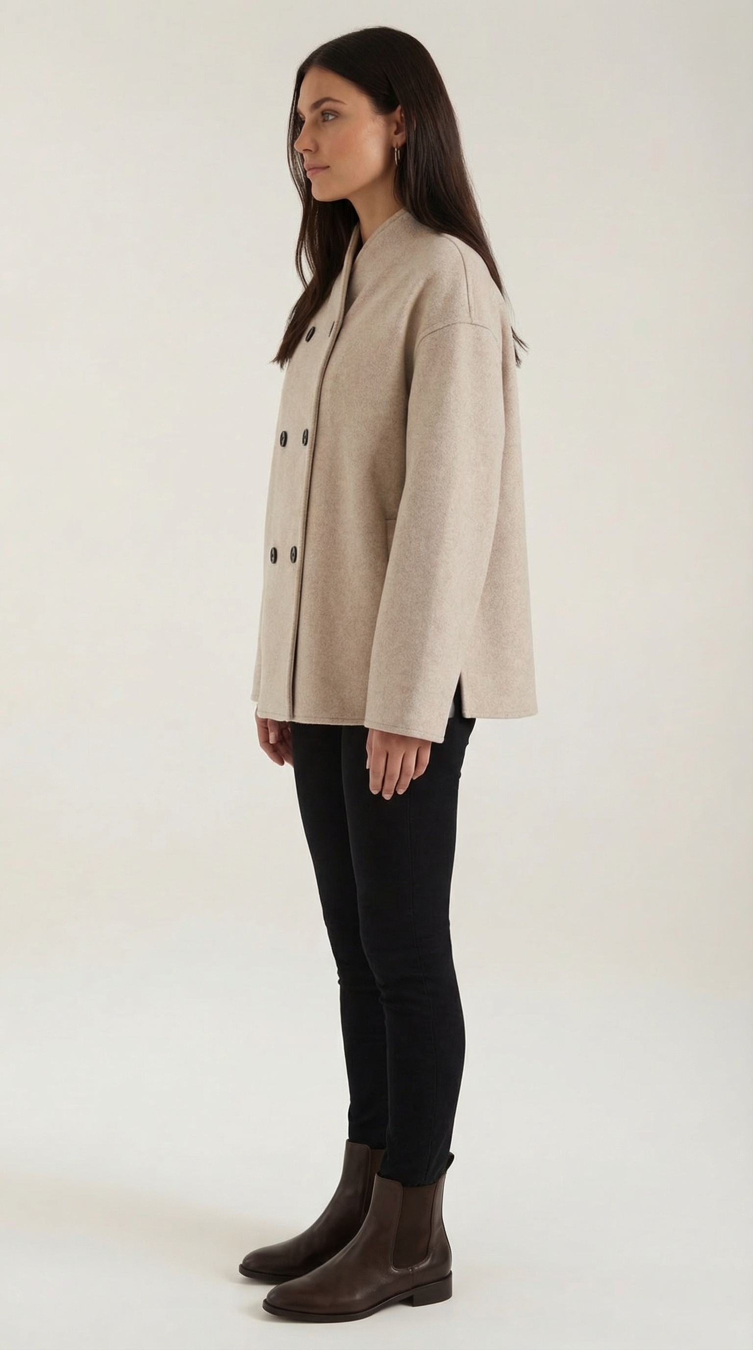 Chaqueta Oversized 'Pamela' con Cierre de Botones