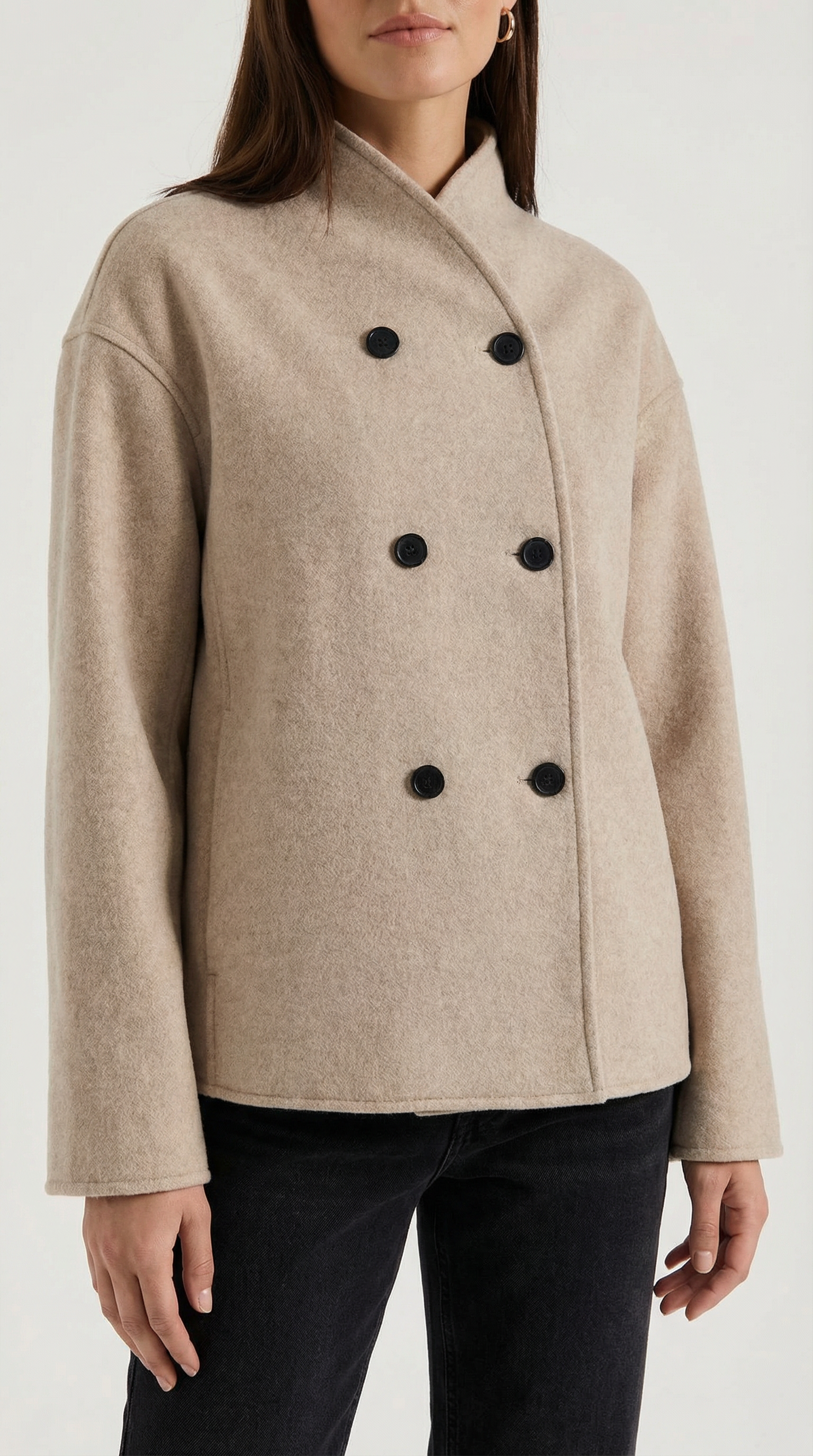 Chaqueta Oversized 'Pamela' con Cierre de Botones