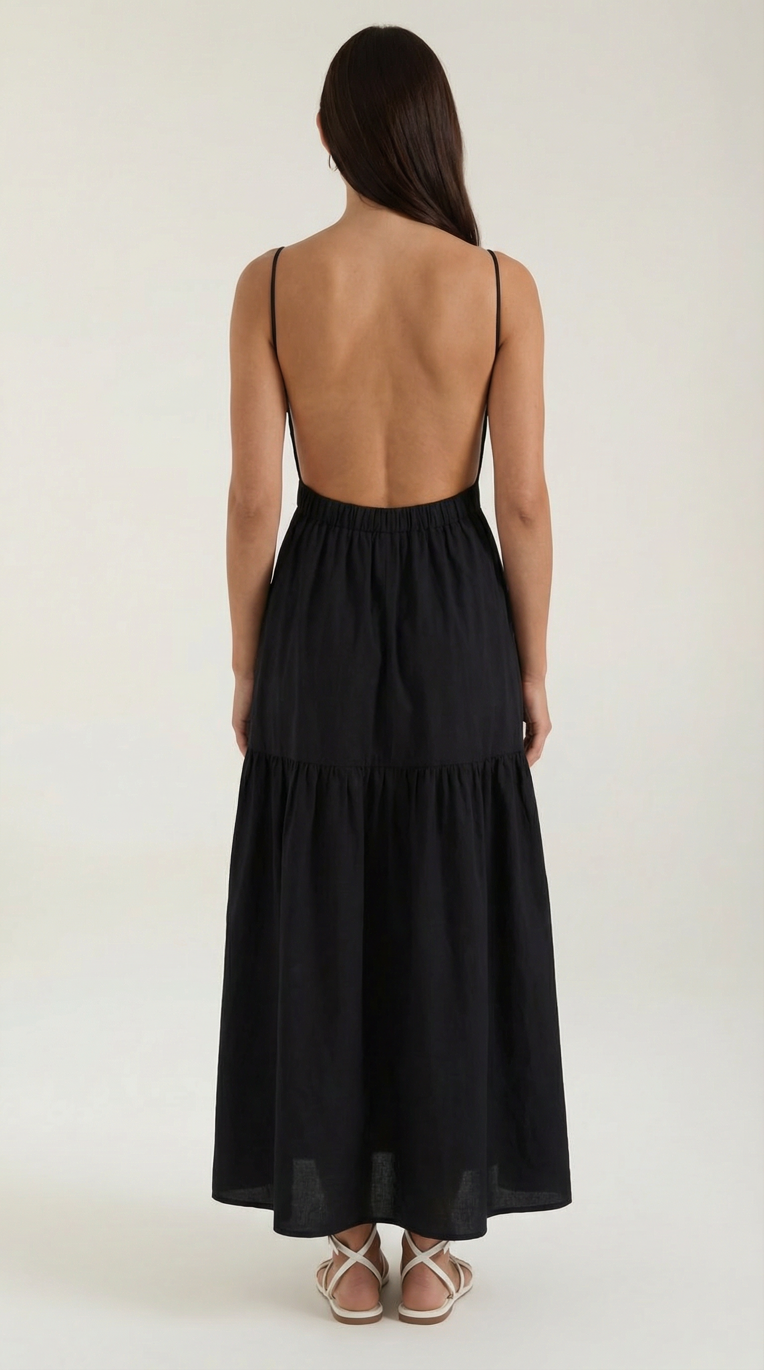 Victoria Maxi Vestido de Espalda Descubierta